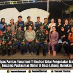 Satgas Pamtas Yomarmed 11 Kostrad Gelar Pengobatan Gratis Bersama Pukesmas Binter di Desa Labang,Nunukan