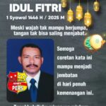 Pimprus PT Media GWI/Ketua GWI DPRD Provinsi Banten Syamsul Bahri Mengucapkan "Selamat Hari Raya Idul Fitri 1446 H, Mohon maaf lahir batin