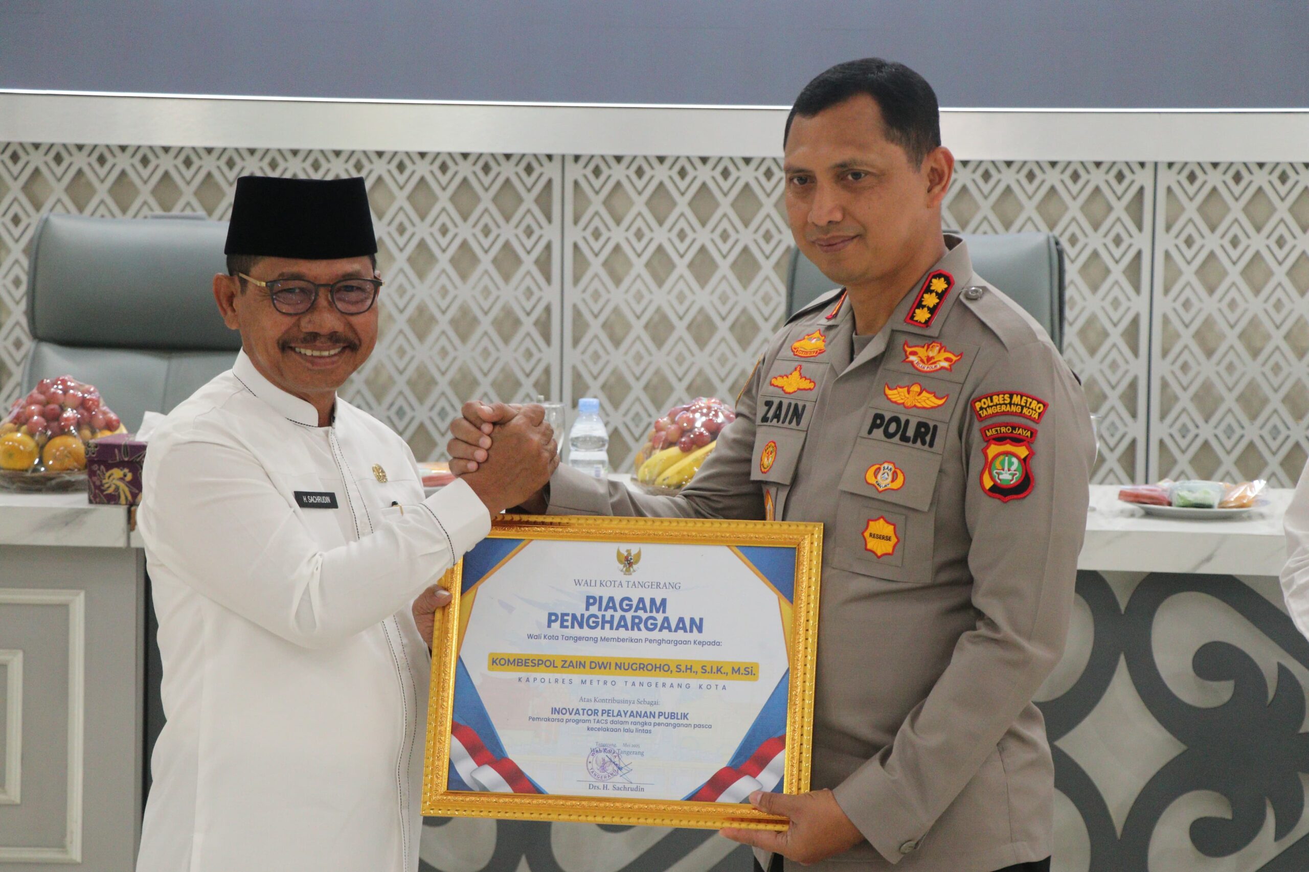 Minimalisir Fatalitas Terhadap Korban Kecelakaan Lalulintas di Tangerang, Polisi,Pemda,BPJS,jasa raharja dan rumah Sakit Tanda tangani Nota Kesepakatan Bersama (MOU)