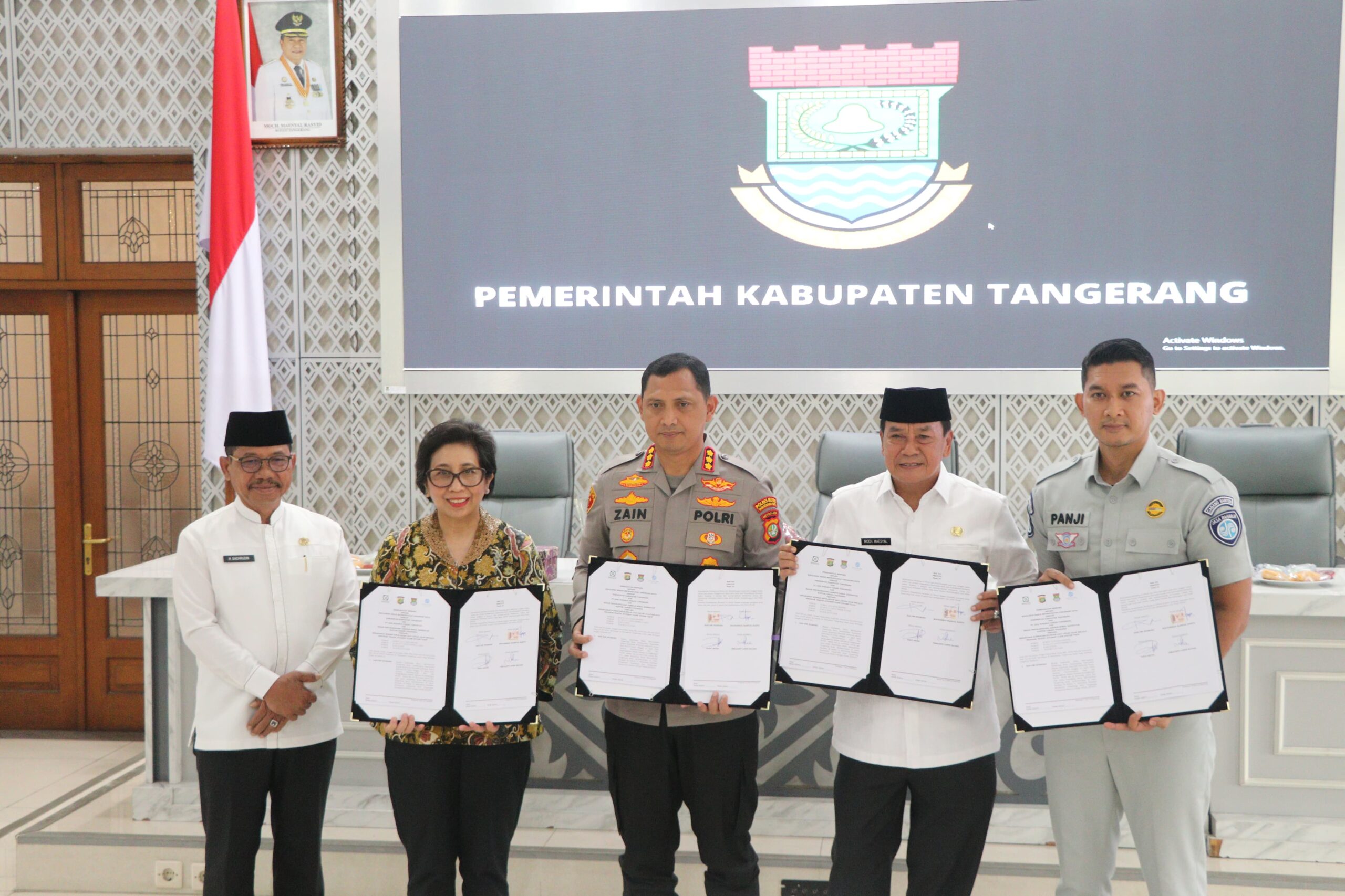 Optimalisasi Pelayanan Korban Kecelakaan Lalulintas di Tangerang, Polres,Pemda, BPJS, Jasa Raharja dan Rumah Sakit Tanda Tangani Nota Kesepakatan Bersama (MOU)
