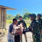 Satgas Yonif521/DY Anjangsana di Distrik Benawa