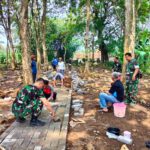 Kodim 0601/pdg Karya Bhakti Bersama Masyarakat Di TMP Cihideung Barat,Cimanuk Pandeglang