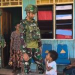 Rasa Asih Satgas Yonif 521/DY Binter Terbatas di Kabupaten Mamberamo Tengah Papua Pegunungan