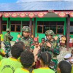 Ekstrakulikuler Satgas Yonif 521/DY Papua Cerdas di SD Inpres Distrik Elelim
